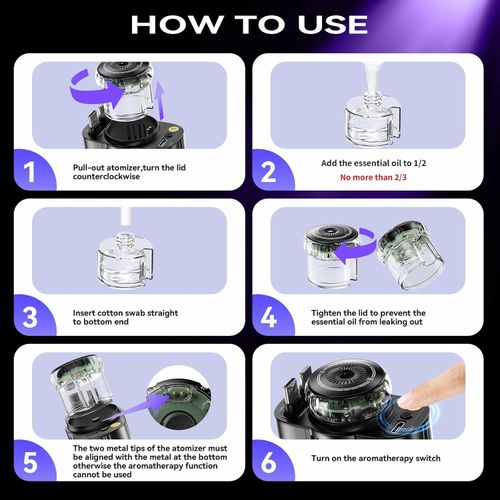 Retractable Car Charger with Starlight and Aromatherapy,