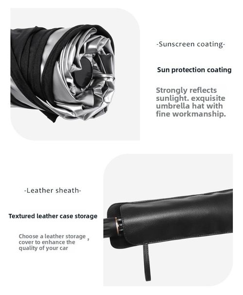 Car sunshade umbrella, car sun protection, heat insulation umbrella, summer car front windshield shade