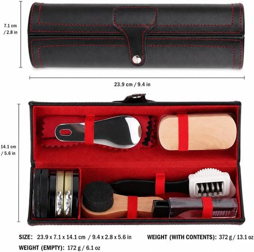 Shoe Shine Kit for Leather Shoes & Boots –