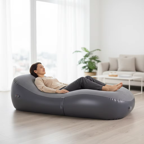 Modern single PVC inflatable waterproof Air sofa portable bean bag foldable
