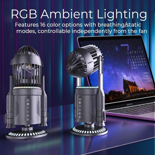 Rocket Desk Fan with Mist Humidifier,