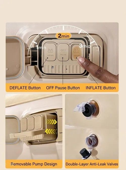 Automatic inflatable mattress