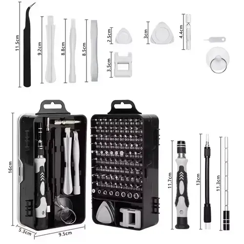 115-piece precision screwdriver set