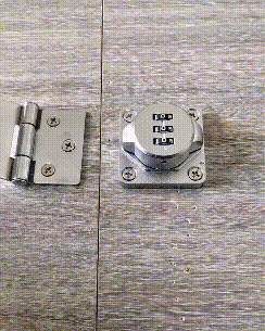 Double Door Cabinet Combination Lock, 3-Digit Password Keyless Hasp Lock for Kitchen Cabinets, File Drawers & Storage Boxes, Easy-Mount Security Lock