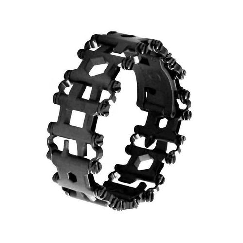 Multitool Bracelet 29 in 1, 22cm Stainless Steel, Outdoor Travel Men Watch Strap, Trend Bracelet with A Pry Tool