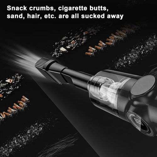 Portable Car Vacuum Cleaner Handheld Strong Suction 120W Rechargeable Lightweight Wireless for Car Interior Home Cleaning