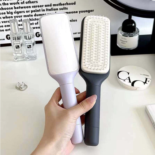 Self Cleaning Hair Brush, Anti Static Brush for Easy Hair Removal, Retractable Hair Brush with Firm Bristles, Scalp Massage Comb for Daily Detangling, Women Men