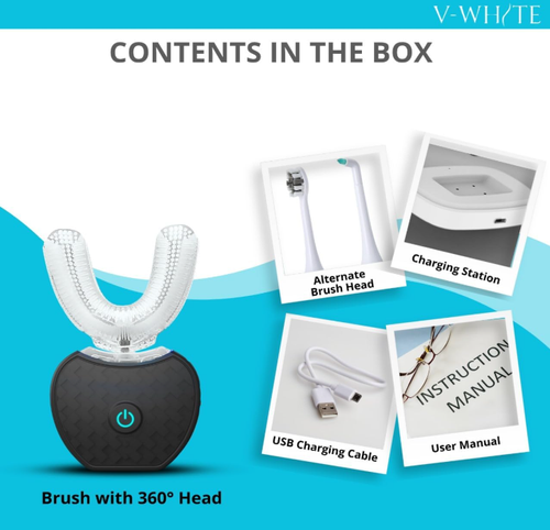 Ultrasonic U Shaped Auto Brush for Adults - Automatic Toothbrush