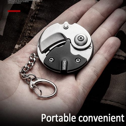 Keychain Multitool Bike Multi Tool - Bicycle Packet Tool for Men Father Husband Gift Outdoor Pocket Hanging hiking Chain