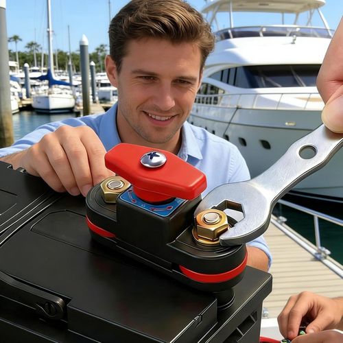 12–24V Copper Rotary Switch for Auto Parts  For Truck  Boat  RV and Yacht Batteries  Suitable for Trucks, Boats, Motorcycles, Vehicles, Caravans, RVs, Yachts, ATVs, and Generators.