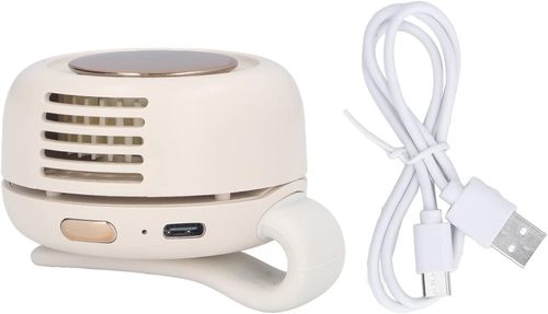 LBEC Portable Snap Fan, Fast Wind Speed Flexible Lightweight USB Rechargeable Portable Fan Low Noise for Camping for Traveling for Beach