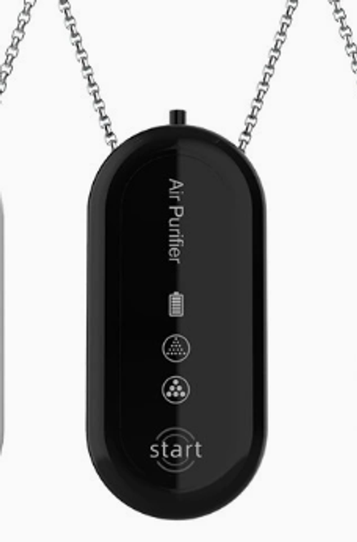 Portable Air Purifier, Wearable Ionizer Necklace, Rechargeable and Portable Air Negative Ion Generator, for Travel Party Outdoor Home