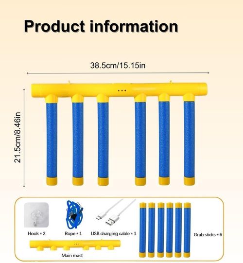 Reaction Time Training Toy - Falling Sticks Challenge, Hand Eye Coordination Game for Kids and Adults