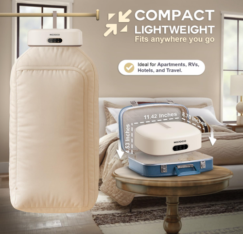 Portable Clothes Dryer - 600w Compact Dryer for Apartment, Travel