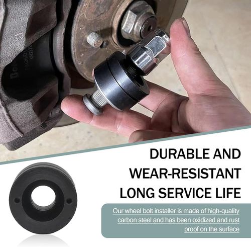22800 Wheel Stud Installer, Labor-Saving Wheel Bolt Installation Tool Assembly Accessories, Universal Light-Duty Truck Wheel Studs Replacement for Most Cars (Black)