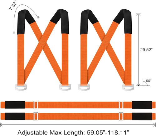 Shoulder Dolly Moving Straps,2-Person Lifting and Moving System for Lifting
