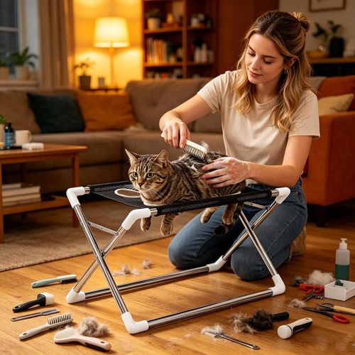 Detachable Pet Grooming Stand: Bathing & Grooming Support for Cats and Dogs (Suitable for Nail Trimming & Bathing)