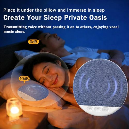 Bluetooth pillow speaker for Hyundai S1, ultra-thin Bluetooth pillow speaker with white noise timer, wireless sleep aid