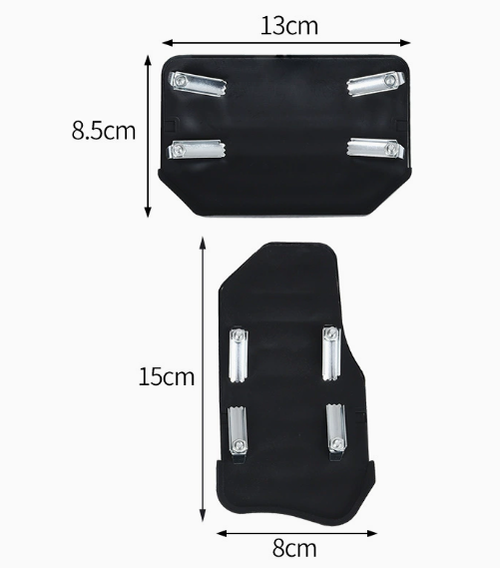 Thickened anti-slip car pedals,universal for manualautomatic transmissions, wear-resistant accelerator and brake pedals No-drill installation car pedals, anti-slip and anti-fall accelerator and brake pedals, car accessories Metal anti-slip pedals, universal car accelerator, brake, and clutch pedal modification parts