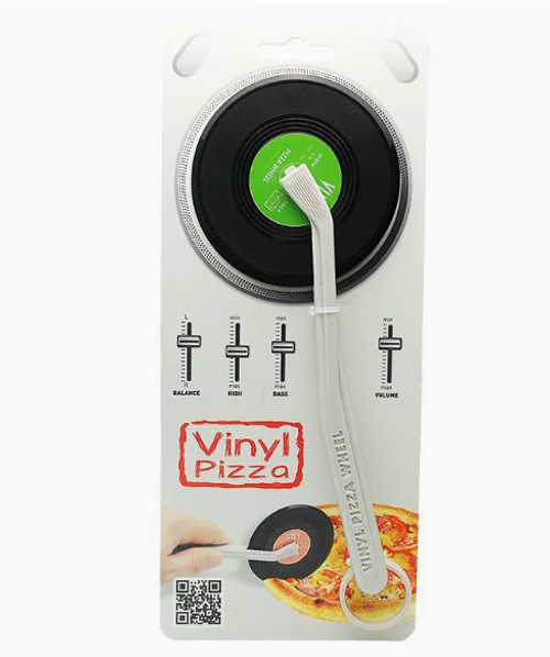 Retro Vinyl Record Pizza Cutter — Creative Home Kitchen Gadget & Roller Slicer | Stylish, Artistic, and Trendy Kitchen Tool | Unique Vinyl-Shaped Design for Home Baking | A Practical and Distinctive Kitchen Essential