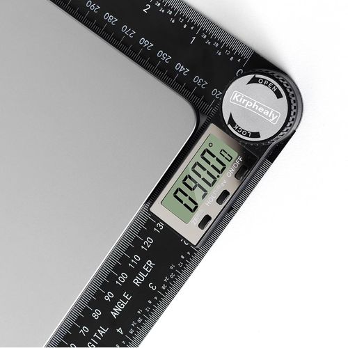 Digital Angle Finder Protractor, 7-Inch（200 mm ）ABS Ruler
