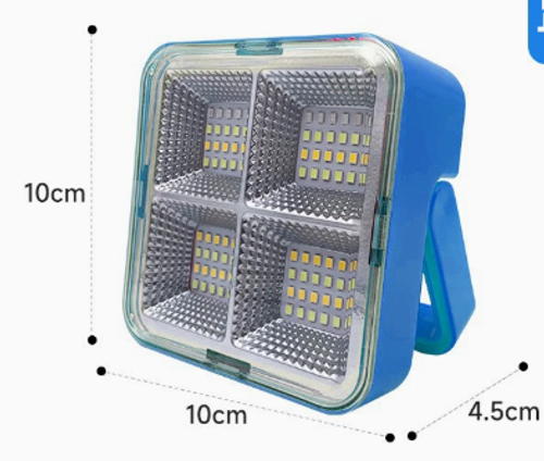 Multifunction Solar Work Light – Portable LED Camping Flashlight – Waterproof Rechargeable Light for Construction Sites, Workshops, Garages, and Car Repairs