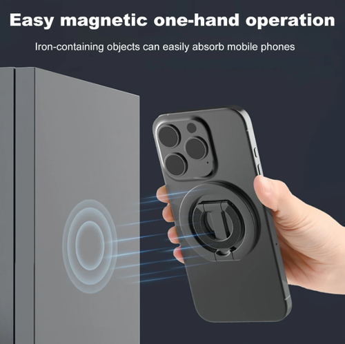 Magnetic Phone Holder for MagSafe Magnet Finger Ring Stand Strong Magnet Grip 360 Degrees Rotation Phone Kickstand