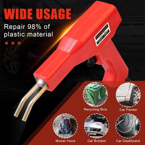 Upgraded Plastic Welder, 200PCS Staples, Pure Copper Transformer, Rapid Heating, Plastic Welding Kit, Hot Stapler Kit, Plastic Welder Gun Kit, Car Bumper Repair Kit, Plastic Repair Kit