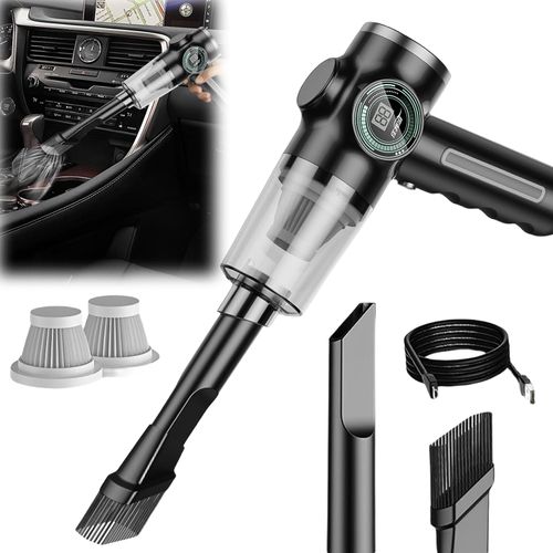 Portable Car Vacuum Cleaner Handheld Strong Suction 120W Rechargeable Lightweight Wireless for Car Interior Home Cleaning