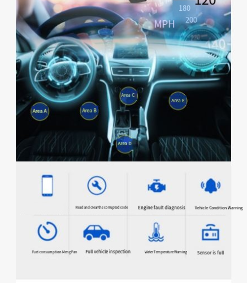 Popular Bluetooth 5.1 ELM327 Car Diagnostic Tool OBD2, Vehicle Fault Detector Version 2.1, ELM327 Diagnostic Tool, In-vehicle OBD2 Engine Fault Code Reader and Clearer.