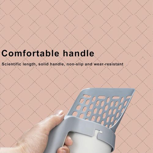 Cat Litter Shovel,Integrated Detachable Deep Shovel Holder, Large Capacity Portable Litter Shovel with Poop Sifting