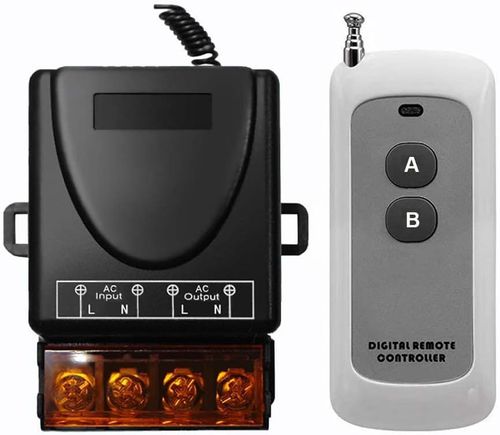 Wireless Remote Switch,AC110V,120V,240V,Relay RF Remote Control Light Switches for Pump Security Systems with 500 metres Long Range