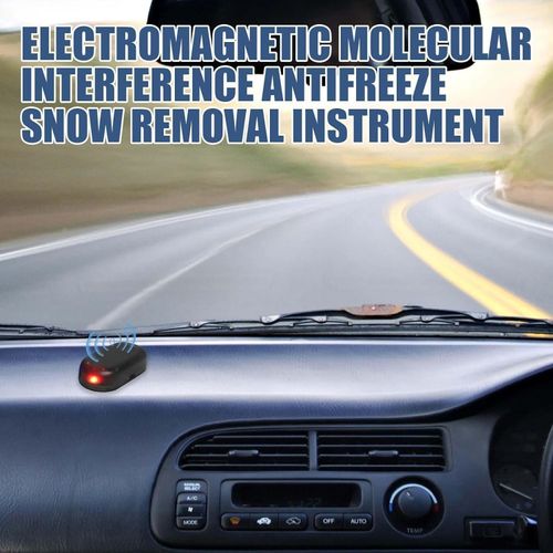 Antifreeze Electromagnetic Car Snow Removal Device, Molecular Interference Antifreeze Snow Removal Instrument,Portable Vehicle Microwave Deicing Instrument (A, 1PCS)