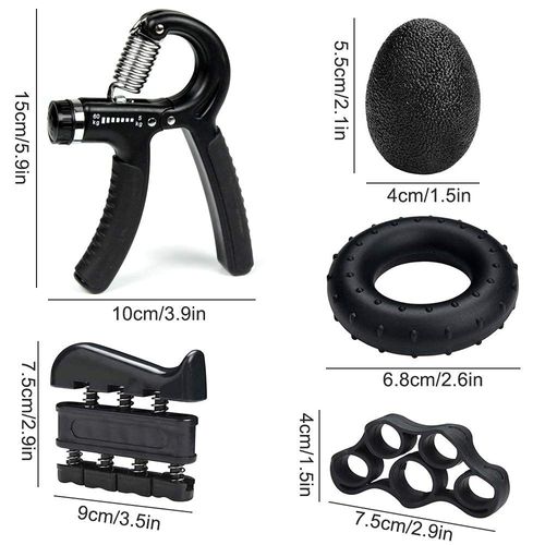 Grip Strength Trainer, Hand Grip Strengthener, Grip Strengthener, Adjustable Resistance, Forearm Strengthener, Perfect for Musicians and Athletes
