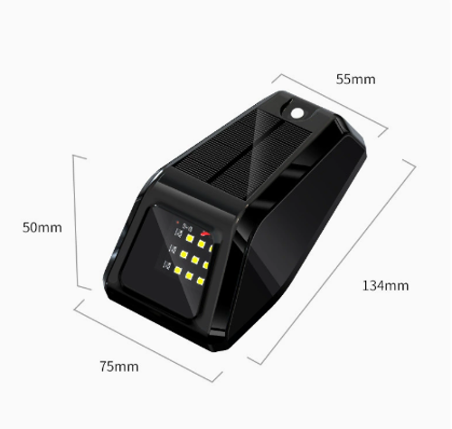 Universal Solar-Powered LED WarningStrobe Light for SUVs and Pickup Trucks – Wireless, Decorative Roof-Mounted Pilot Light