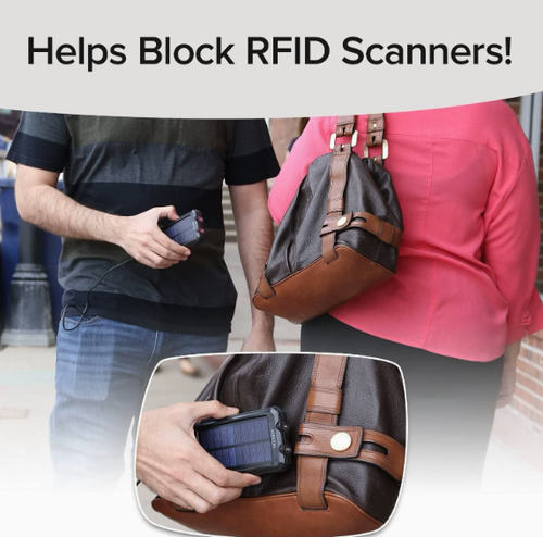 SLIM MINT Wallet Leather Edition Ultra-Thin RFID-Blocking, AS-SEEN-ON-TV, ID Theft Protection, Easy to Carry, Reach Cards & Cash with a Touch of a Button, Aluminum Outer Shell,