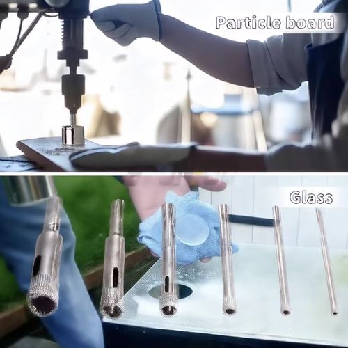 10PCS Diamond Coated Hole Saw Core Drill Bit