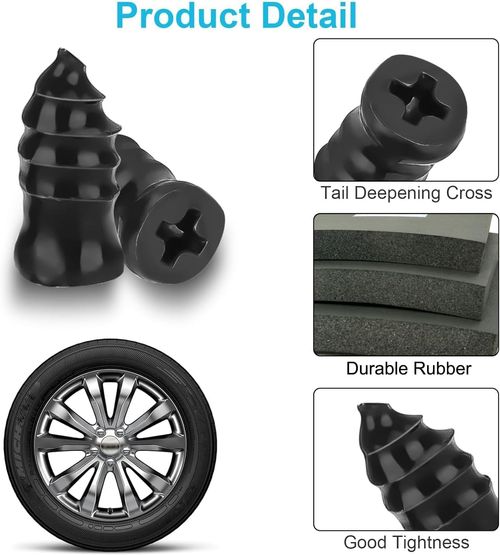 🔩60PCS Tire Repair Rubber Nails Kit with 2 Sizes