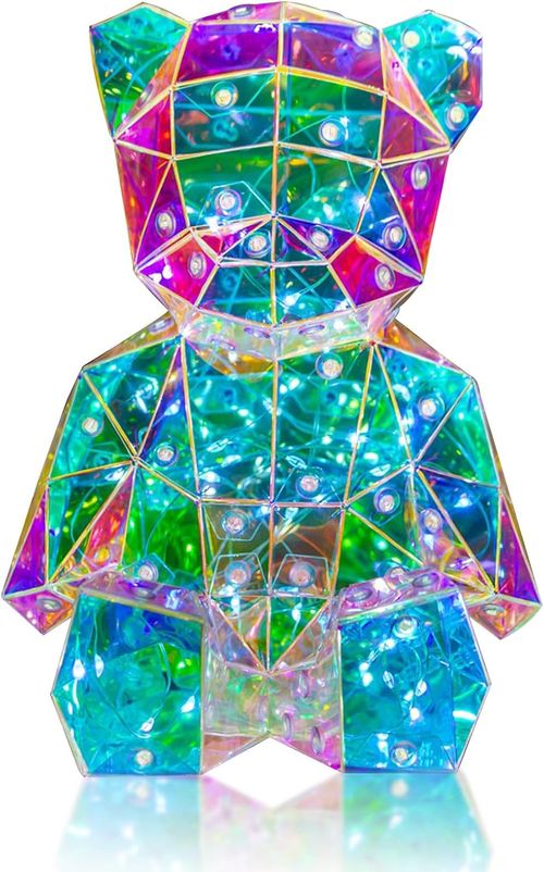 LED Night Light, Glowing Bear Night Light for Her, Christmas Gifts Kids Presents, USB-Powered LED Lights, Nursery Decor