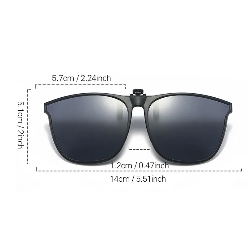 Clip-on Polarized Lenses for Myopia (Invisible or Low-Profile Style)