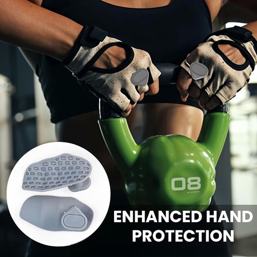 PulseITHold Silicone Weight Lifting Hand Grips | Non-Slip Gym Gripper Pads for Dumbbells, Barbells & Pull-Ups | Anti-Sweat, Comfortable & Durable | Workout Gloves Alternative for Men & Women