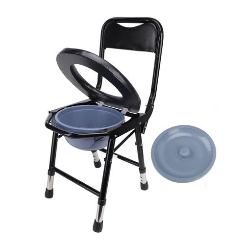 Bedside Commode Chair, Bedside Toilet Chair Anti Slip Height Adjustable for Indoor Use for Pregnant Women