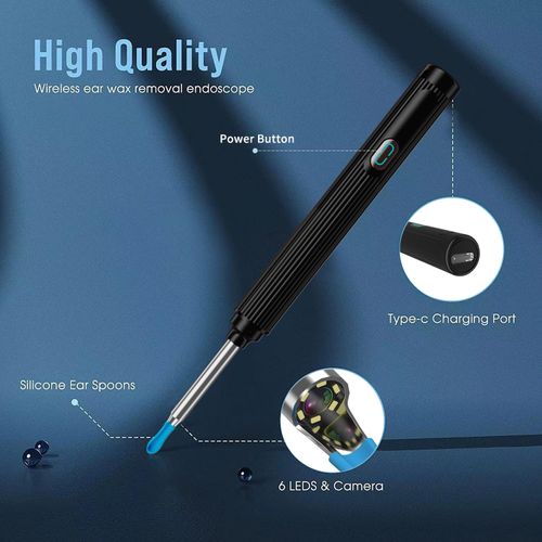 Smart Illuminated Ear-Cleaning Tool with HD Endoscope