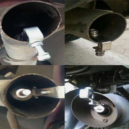 Aluminum Turbo Sound Exhaust Muffler Pipe Whistle Blow off Valve Simulator XL