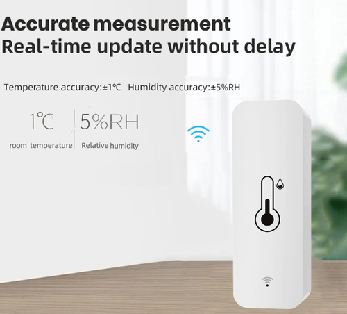 Tuya Smart Wireless Temperature and Humidity Meter – Home Wireless Wi-Fi Temperature and Humidity Sensor