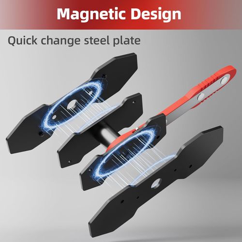 Brake Caliper Compression Tool, Caliper Piston Compressor Tool With Additional 2 pcs Large Steel Plate and 2 Hooks, 360°Adjustable Brake Caliper Tool for Single Twin Quad Piston Calipers