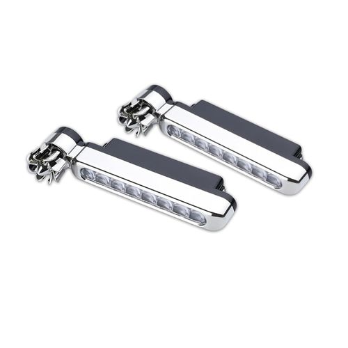 Automotive LED Driving Lights — Universal Wind-Powered Daytime Running Lights, 8-LED External Fog Lights & Auxiliary Driving Lights, Car Decorative Accessories (Set of 2)