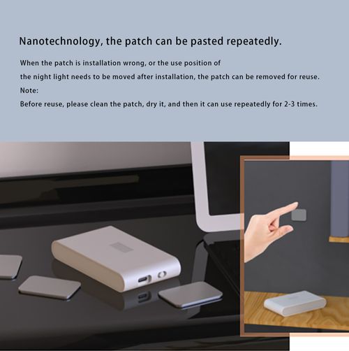 Human body sensor smart night light for bedroom, hallway, staircase, magnetic automatic light control bedside lamp