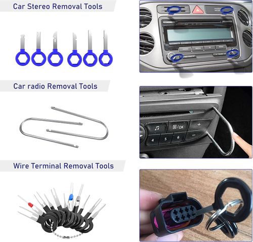 Car Retainer Body Clips Set, Blue