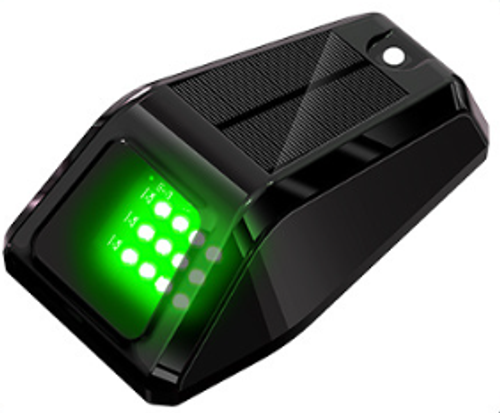 Universal Solar-Powered LED WarningStrobe Light for SUVs and Pickup Trucks – Wireless, Decorative Roof-Mounted Pilot Light